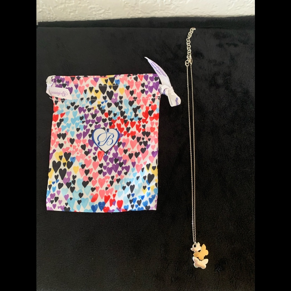 Brighton silver butterflies necklace.